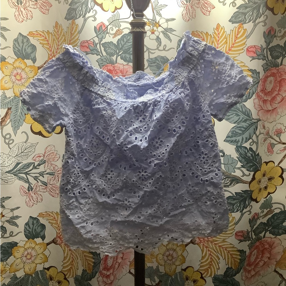Beautiful light blue pattern shirt